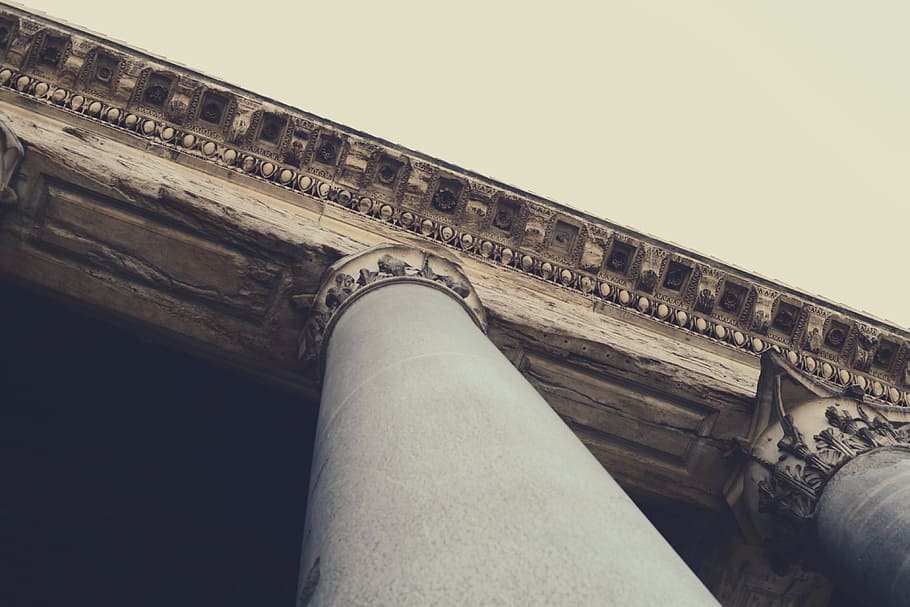 architecture, structure, wood, white, wall, line, pillar, column HD wallpaper