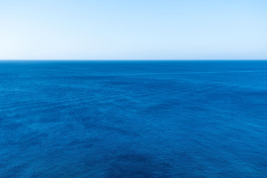 blue sea during daytime, horizon, horizon over water, scenics - nature HD wallpaper