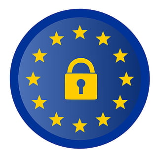 Icon for information security, gdpr, lock, button, protection HD wallpaper