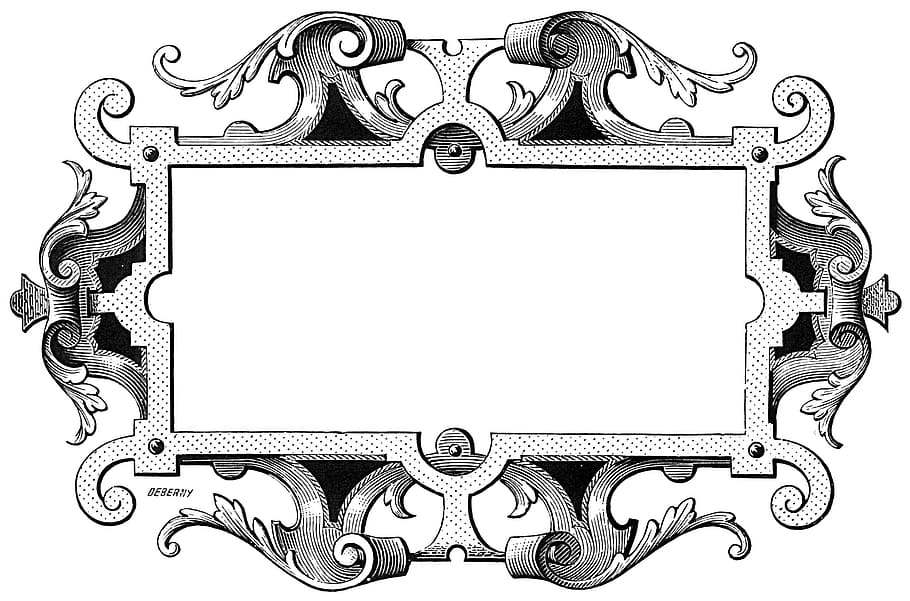 floral, frame, white, mirror, graphics, object, picture frame HD wallpaper