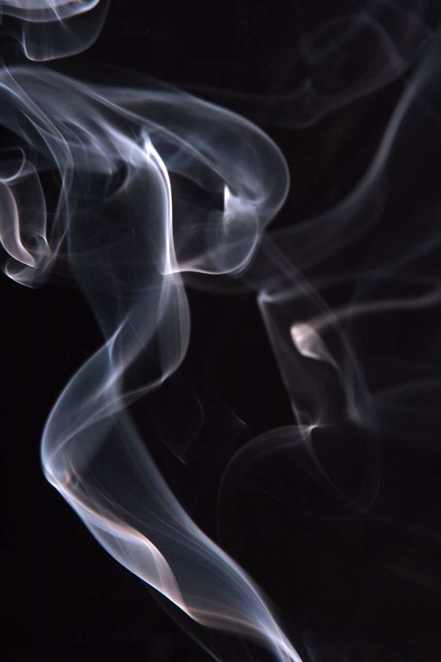 smoke, background, black, white, graphic, hot, isolated, curve HD wallpaper