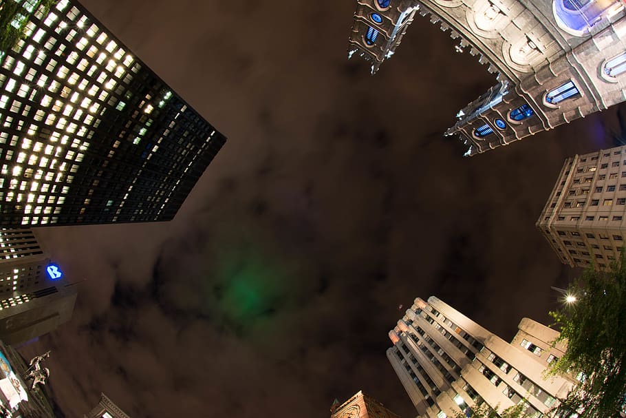 architecture, night sky, building, built structure, building exterior HD wallpaper