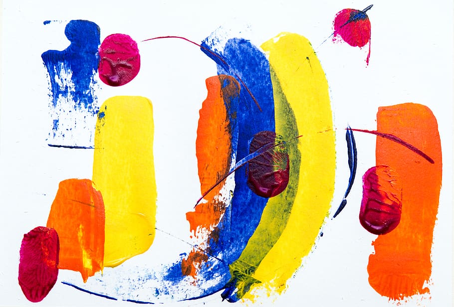 multicolored painting, multi colored, art and craft, creativity HD wallpaper