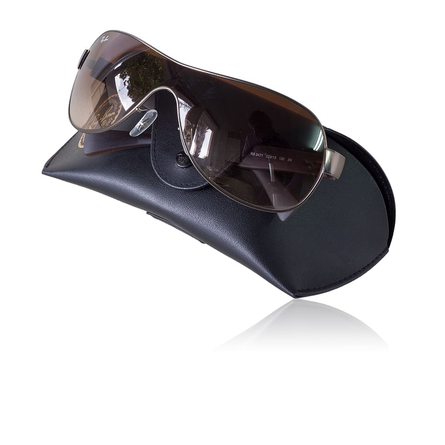 ray-ban sunglasses, isolated, fashion, black, white, summer, HD wallpaper