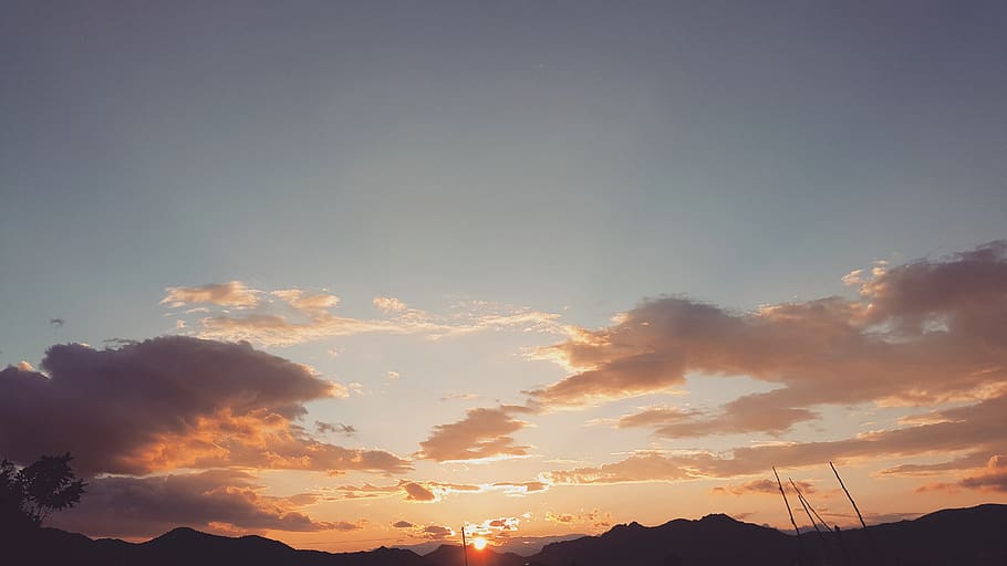 sunset, sky, cloud - sky, beauty in nature, scenics - nature HD wallpaper