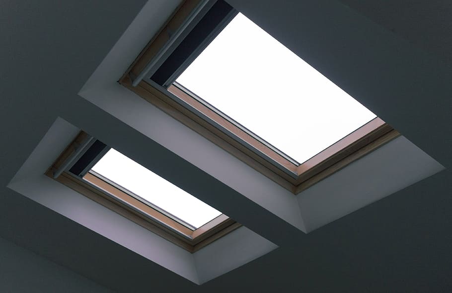 White Wooden Ceiling, architecture, art, contemporary, glass items HD wallpaper