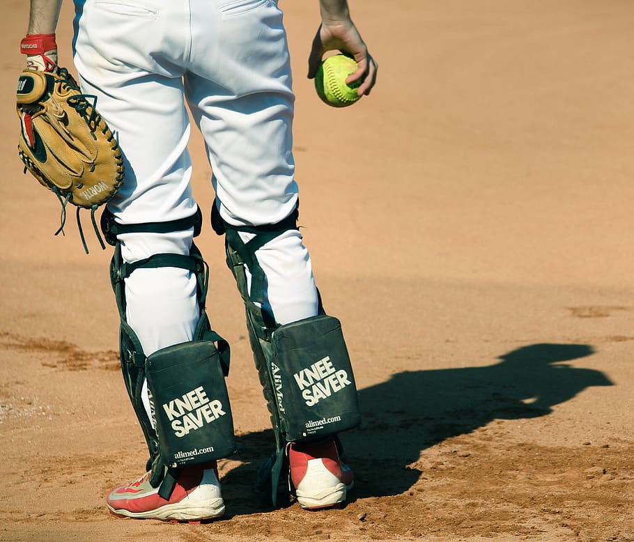 sport, baseball, softball, player, catcher, game, waiting, field HD wallpaper