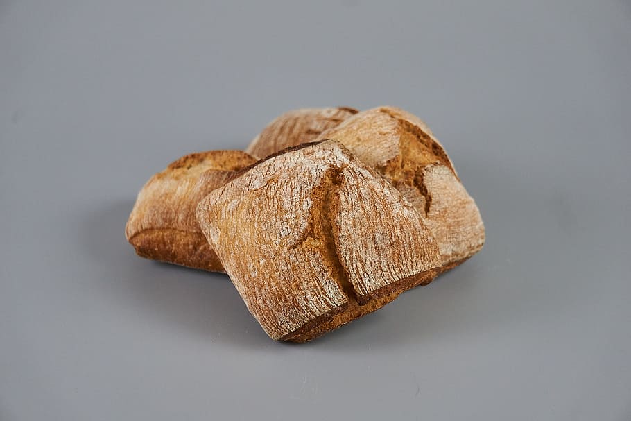 BRead, baked, rustic, rustique, studio shot, food and drink, indoors HD wallpaper
