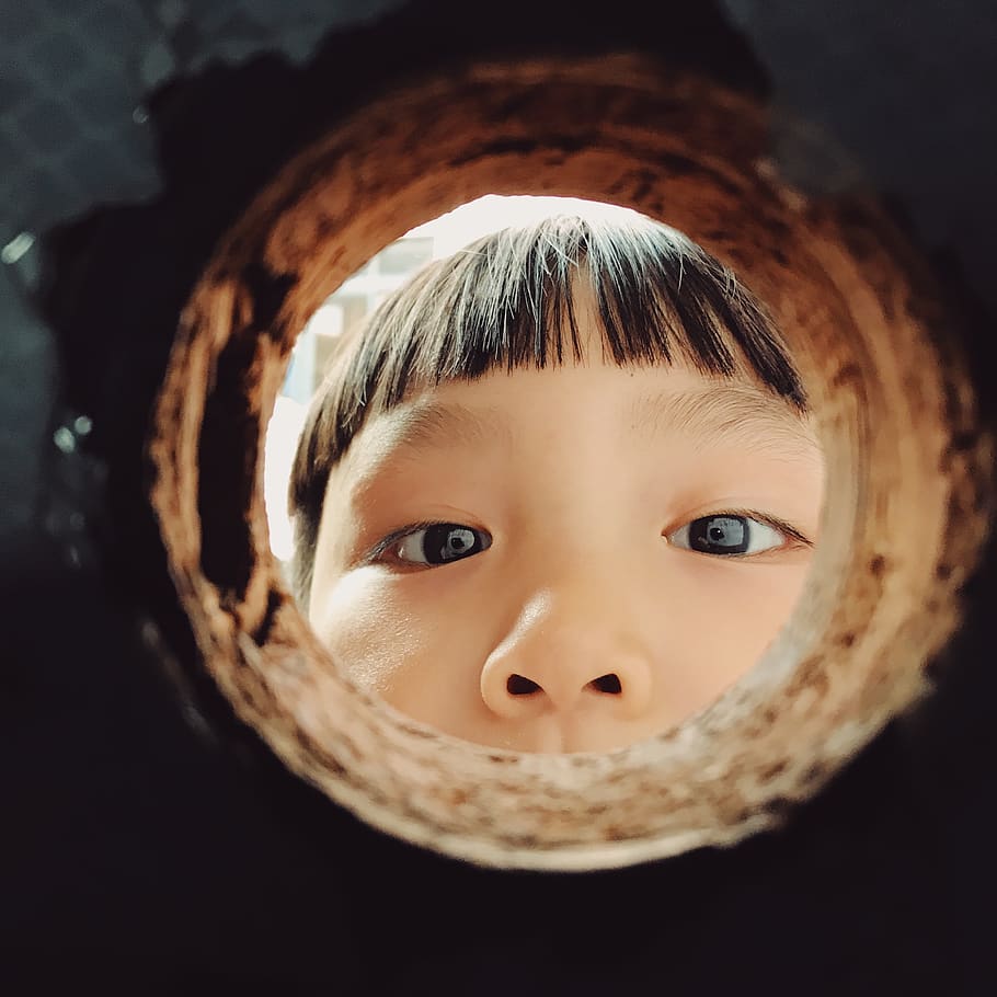 portrait, child, childhood, headshot, one person, looking at camera HD wallpaper