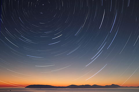 Photo of night sky, abstract, astronomy, constellation, cosmos HD wallpaper