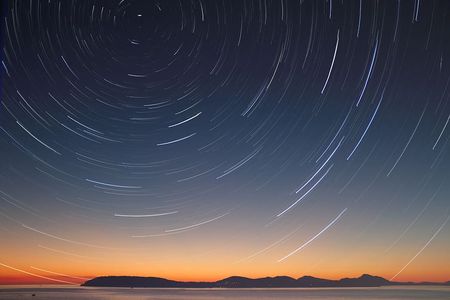 Photo of night sky, abstract, astronomy, constellation, cosmos HD wallpaper