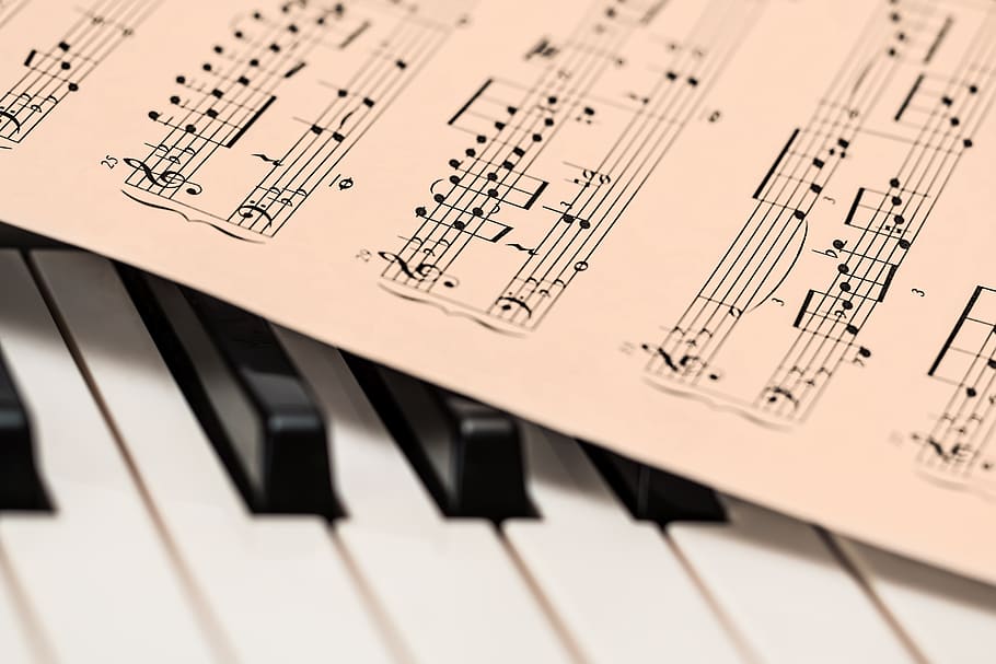 Chords Sheet on Piano Tiles, keyboard, music sheet, musical instrument, HD wallpaper