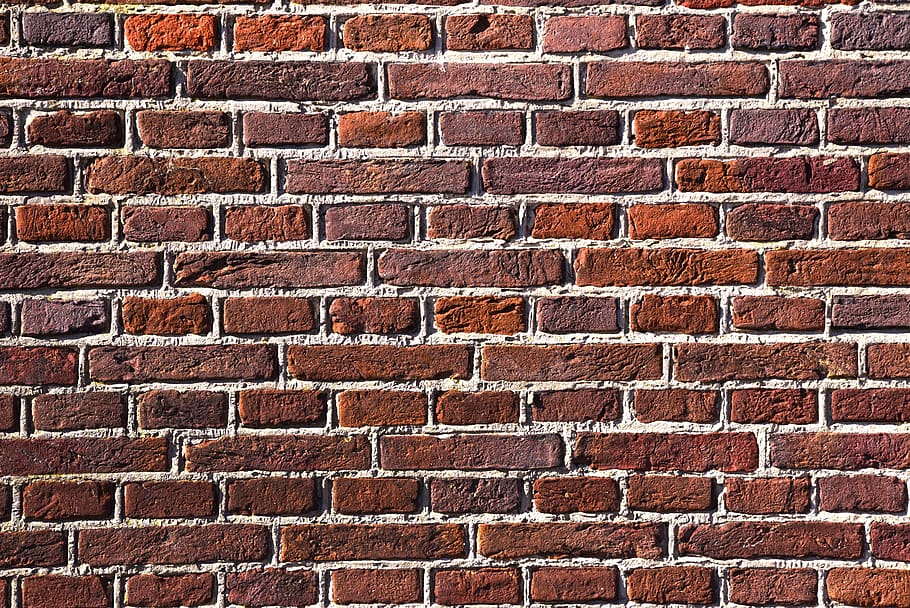 red brick wall, stone, bricks, masonry, cement, seam, structure HD wallpaper