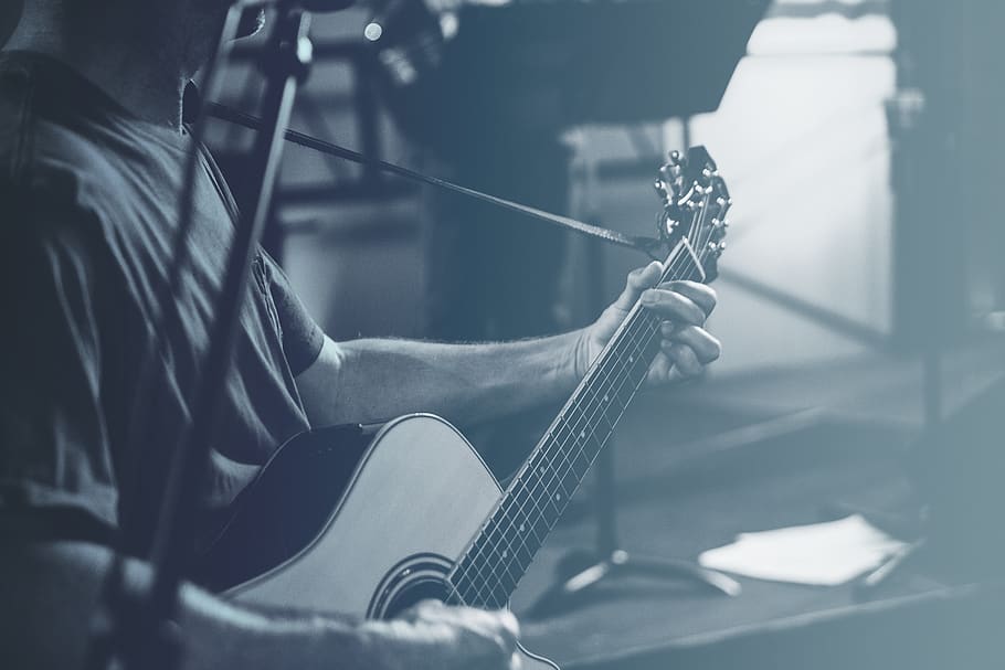 guitar, strum, sing, musical instrument, string instrument HD wallpaper