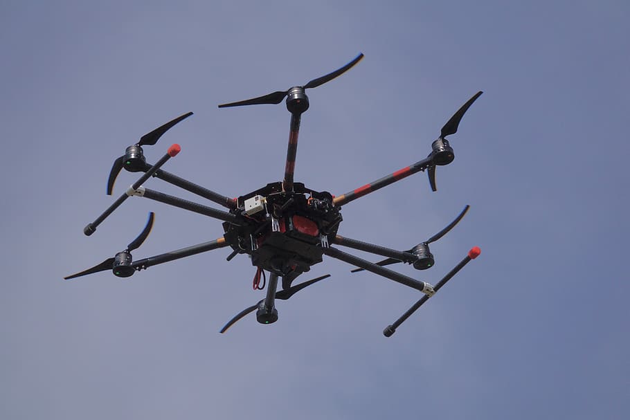drone, flight, sky, flying, quadrocopter, remotely, watch, electronics HD wallpaper