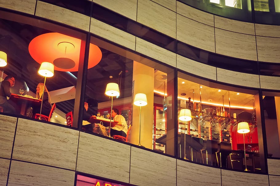 architecture, restaurant, cafe, building, design, house, window HD wallpaper