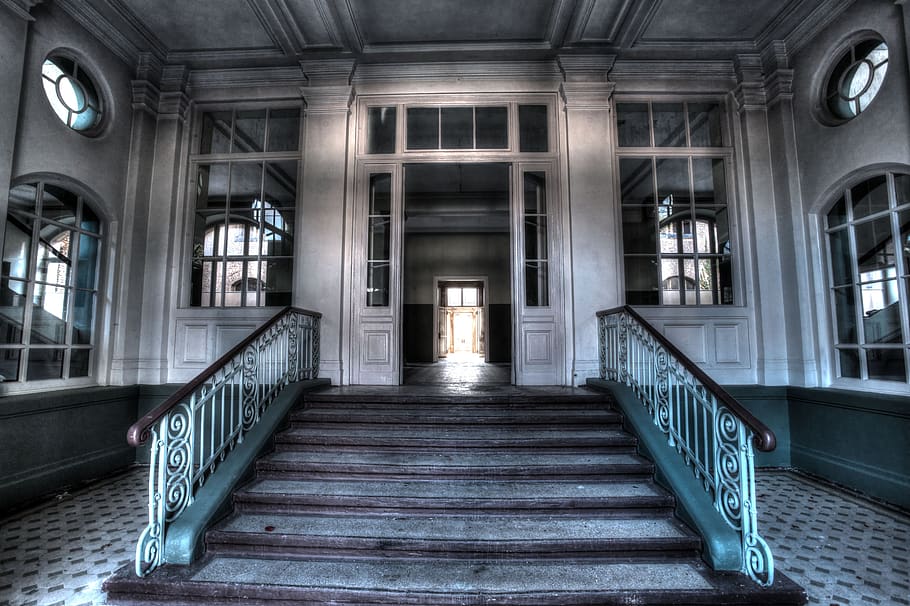 lost, places, abandoned, building, ruin, lapsed, health resorts HD wallpaper