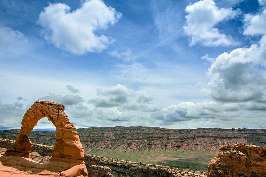 united states, moab, arches entrance road, landscape, nature