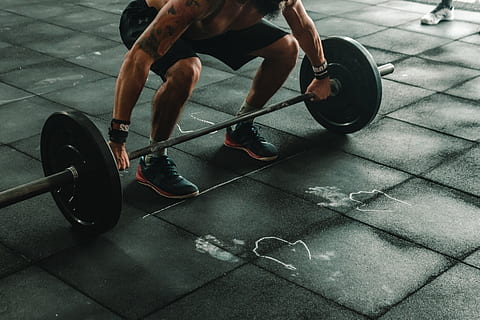 Man About to Lift Barbell, active, athlete, biceps, body, bodybuilder HD wallpaper