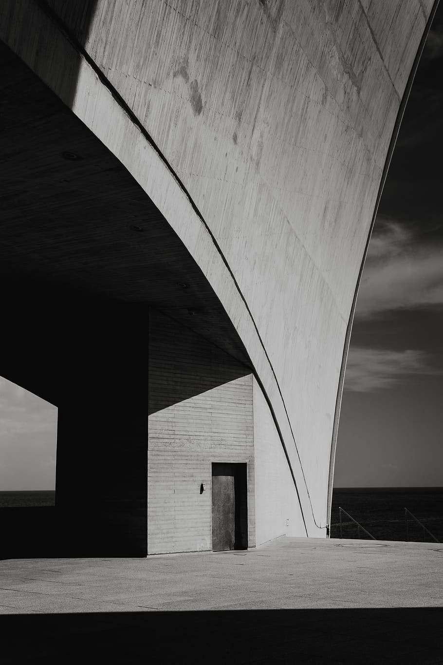 structures, architecture, buildings, bandn, marble, blackandwhite HD wallpaper
