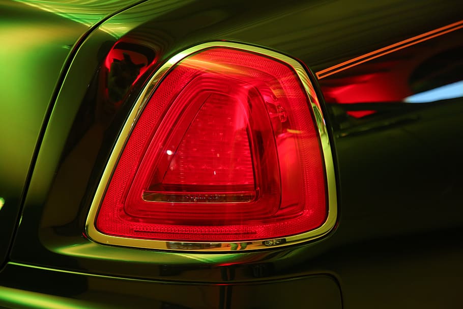 car, headlight, tail light, rear view, cut out, light brake HD wallpaper