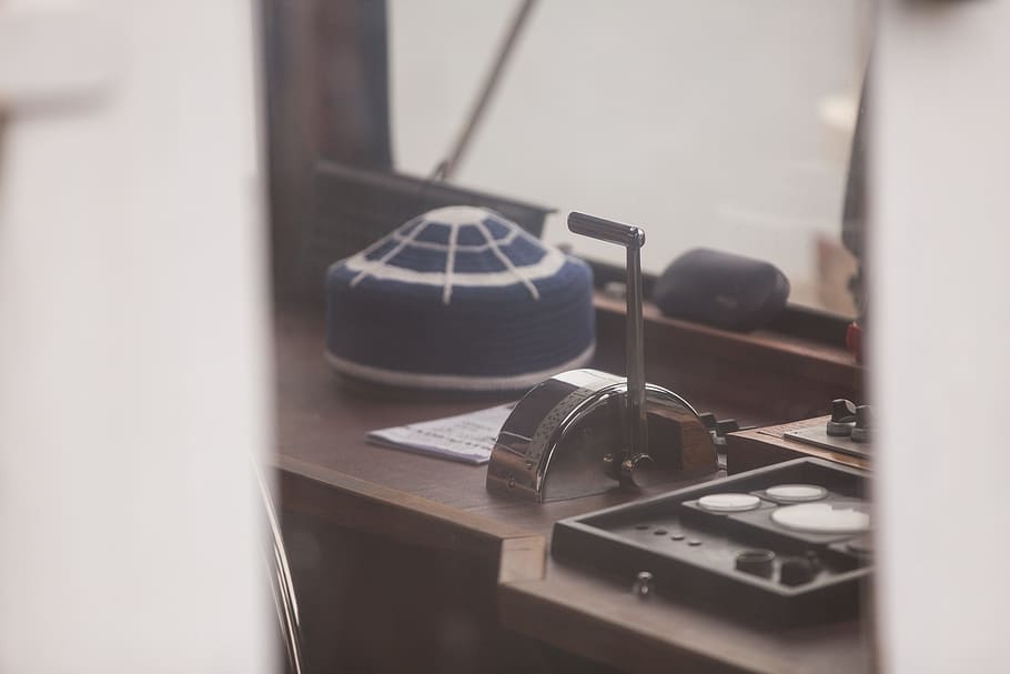 interior, boat, ship, steer, control, indoors, selective focus HD wallpaper