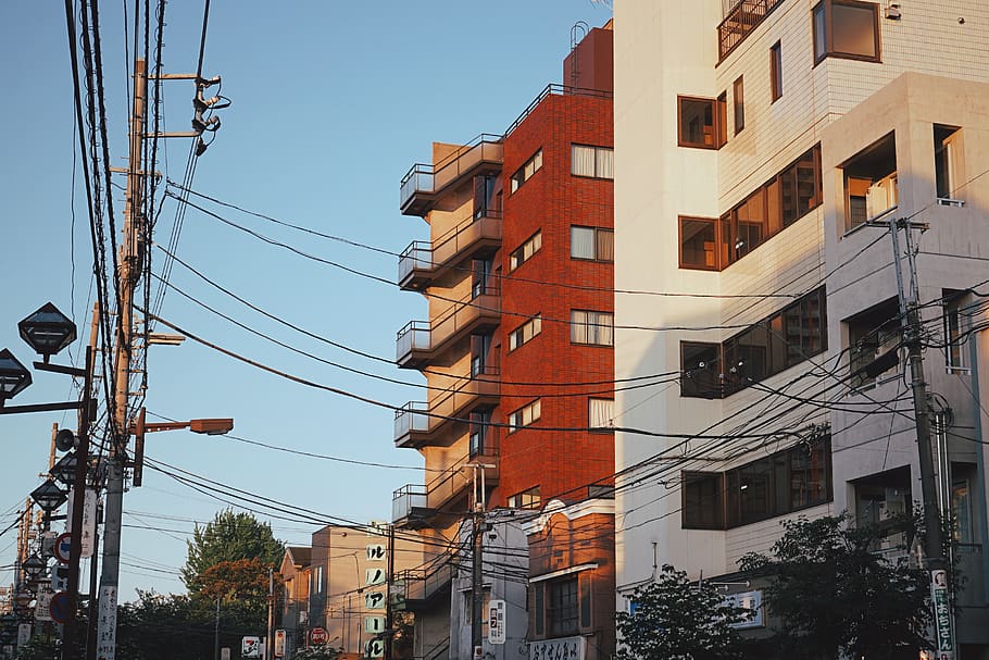 building exterior, cable, architecture, built structure, electricity HD wallpaper