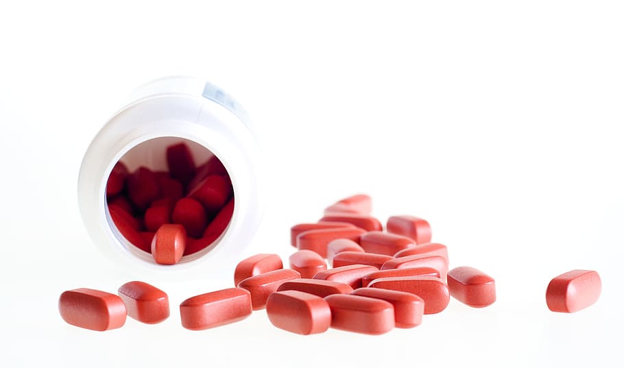 red, pills, care, closeup, cold, color, diet, doctor, health HD wallpaper