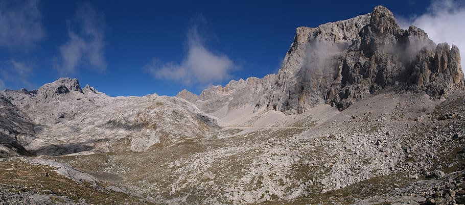 picos de europa, cantabria, spain, mountain, sky, scenics - nature, HD wallpaper