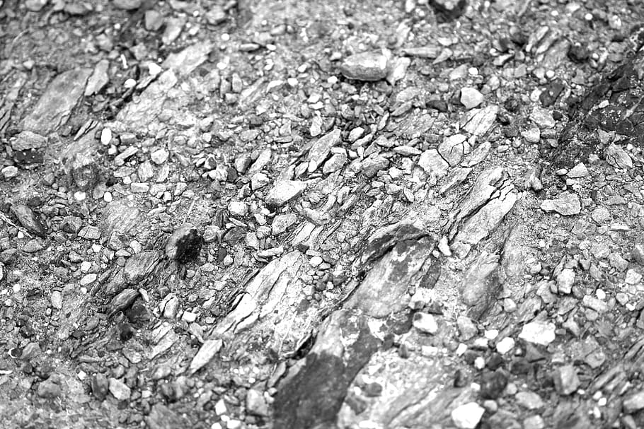 rock, stone, granite, grey, texture, black and white, background HD wallpaper