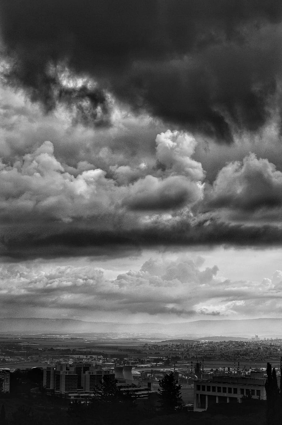 weather, nature, cumulus, cloud, sky, outdoors, building, housing HD wallpaper