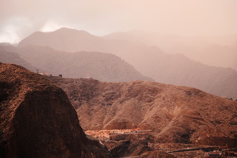 mountains, rock, mood, view, mountain range, scenics - nature HD wallpaper