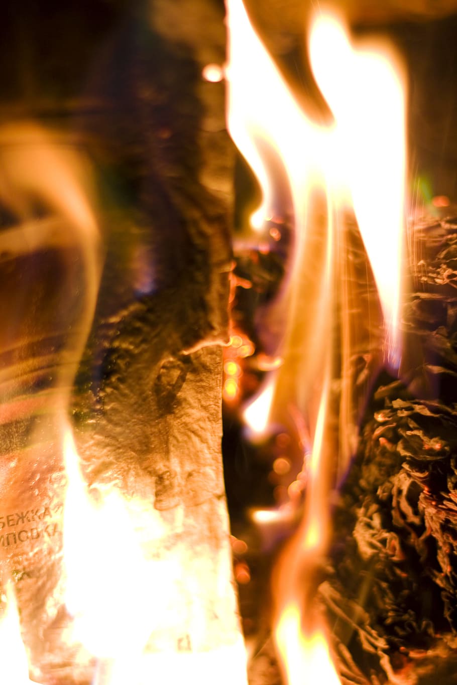 text, fire, flames, hot, burning, orange, yellow, heat, fire - natural phenomenon HD wallpaper