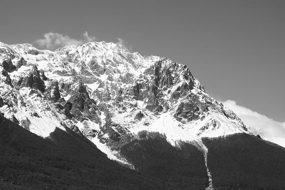 italy, parco nazionale del gran sasso e monti della laga, black and white, HD wallpaper