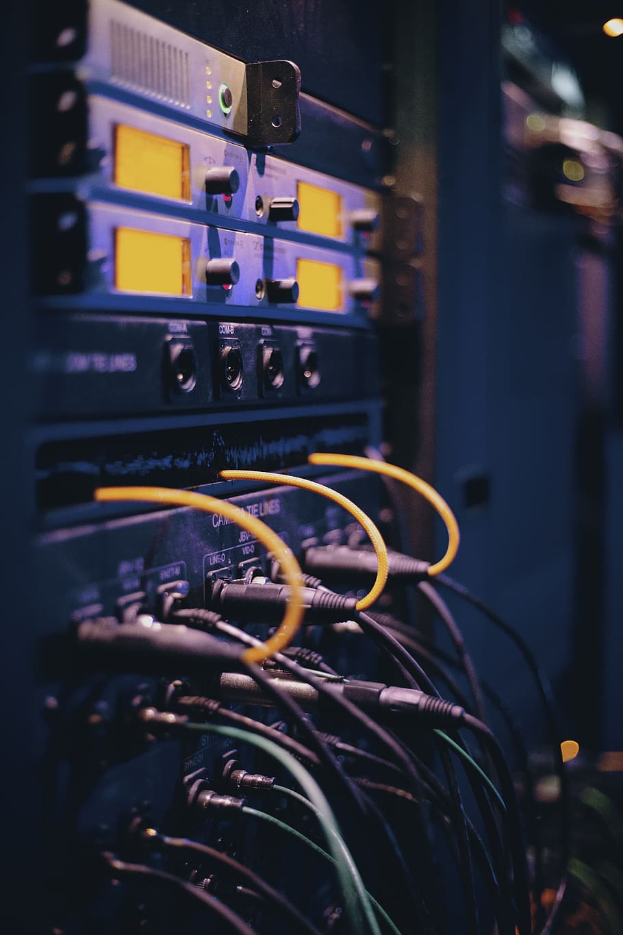 Black Cables, connection, data, electronics, equipment, ethernet HD wallpaper