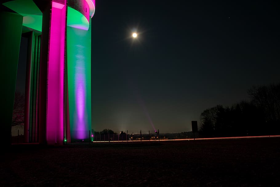 lighting, flare, building, architecture, nature, outdoors, tower HD wallpaper