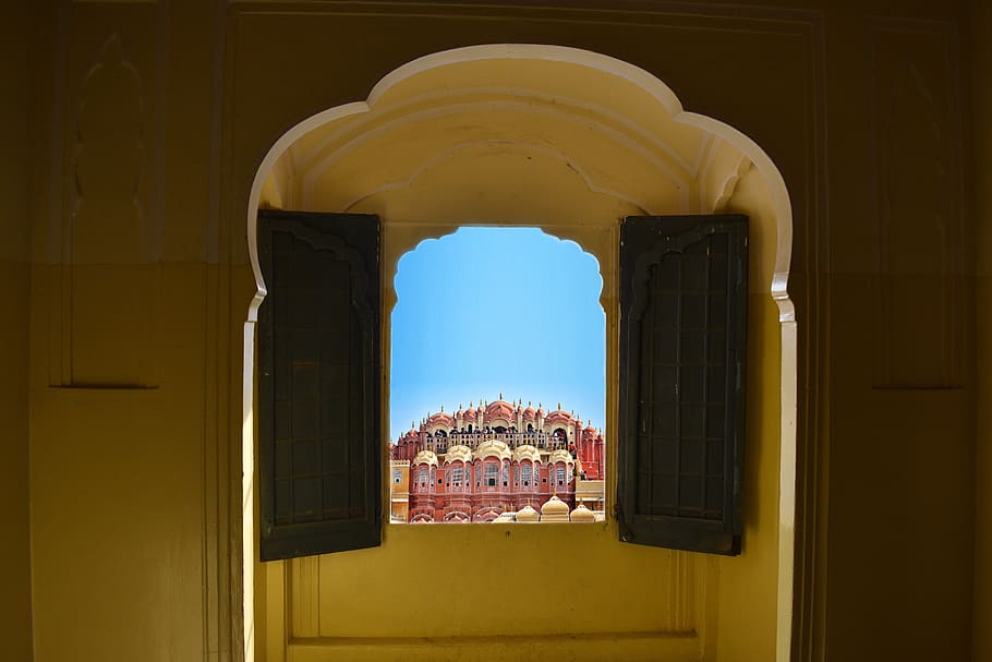 hawa mahal, amer fort, india, jaipur, rajasthan, tourism, old, HD wallpaper