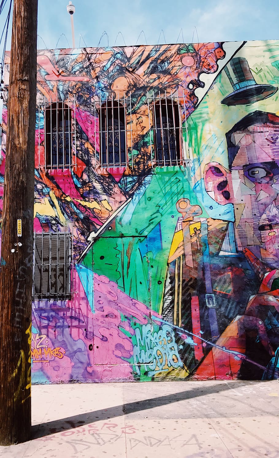 graffiti wall, multi colored, art and craft, creativity, architecture HD wallpaper