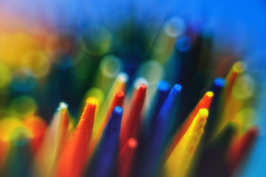 colorful, macro, bokeh, rainbow, colors, multi colored, selective focus HD wallpaper