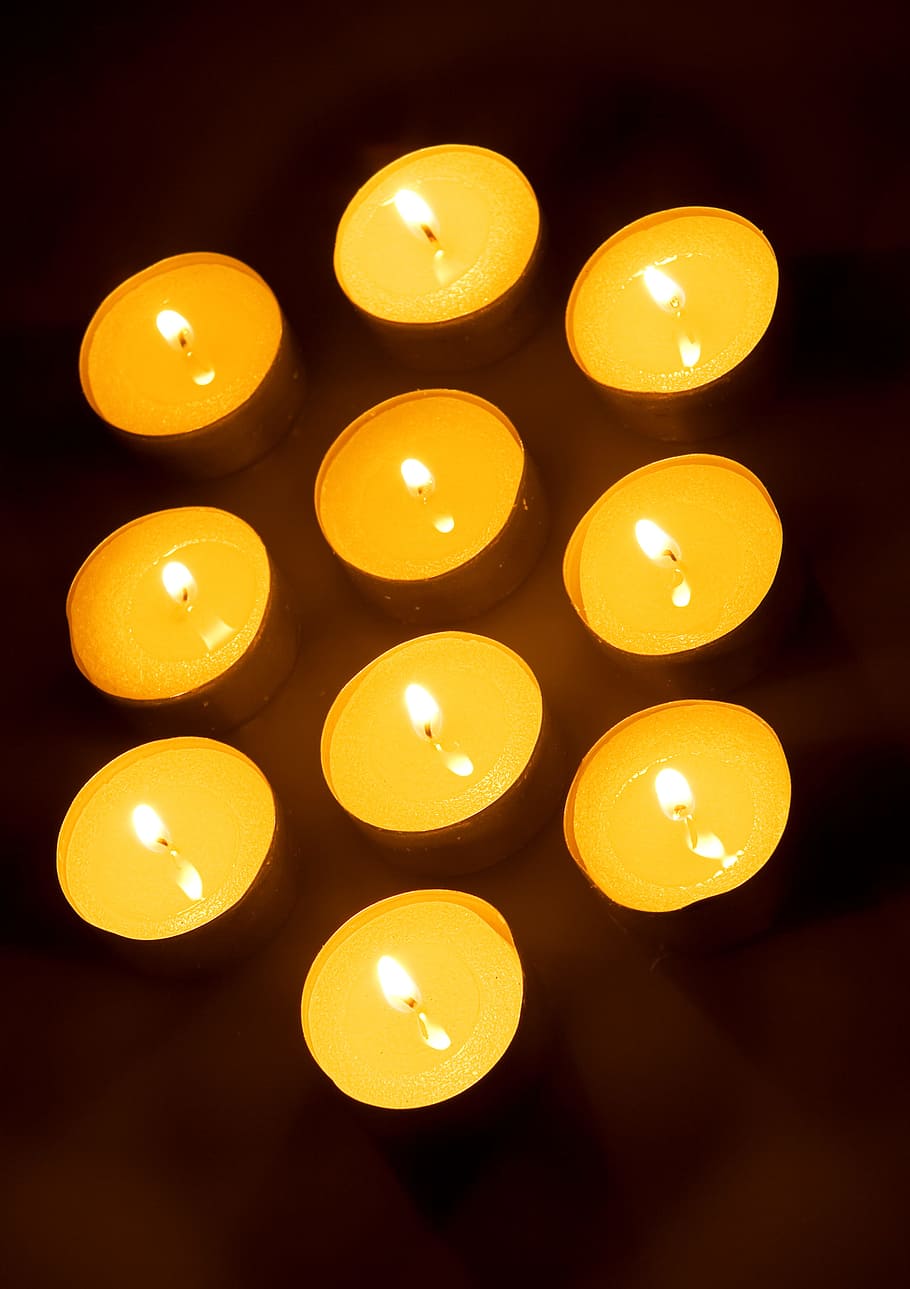 candle, wax, flame, fire, light, burning, illuminated, indoors HD wallpaper