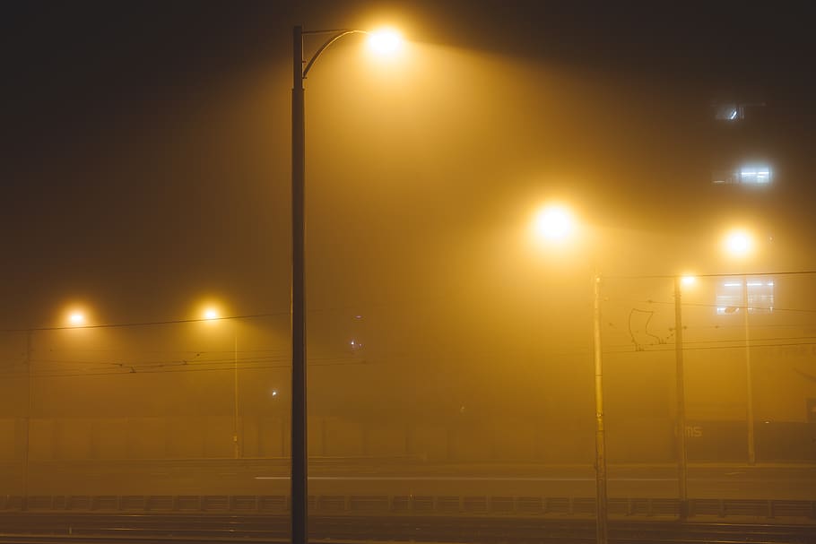 australia, melbourne, street, city, mist, moody, timelapse