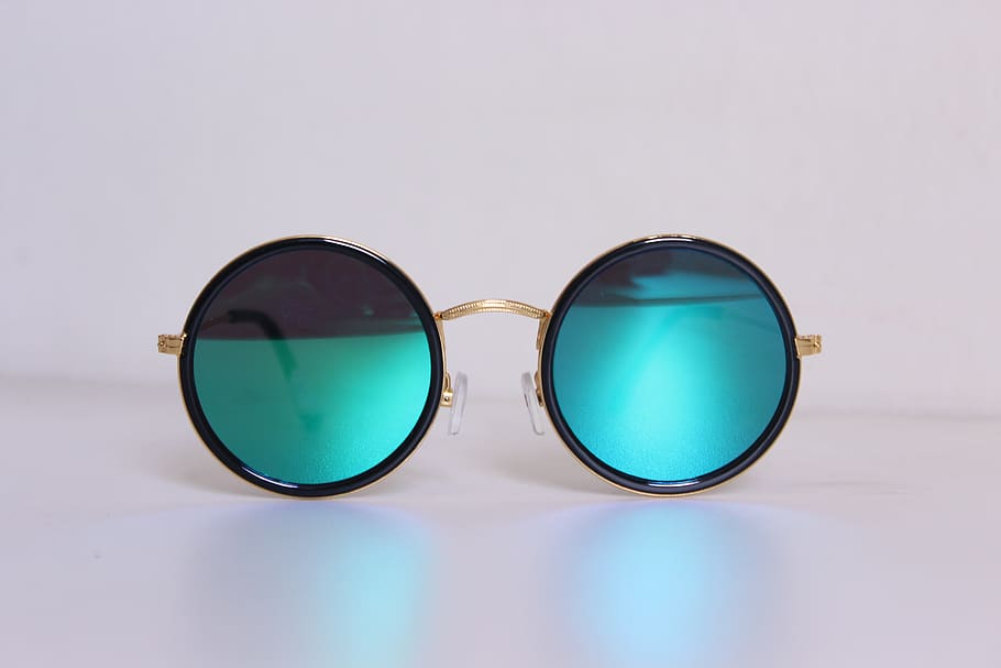 Black Framed Hippie Sunglasses, accessory, eyewear, fashion, fashionable, HD wallpaper