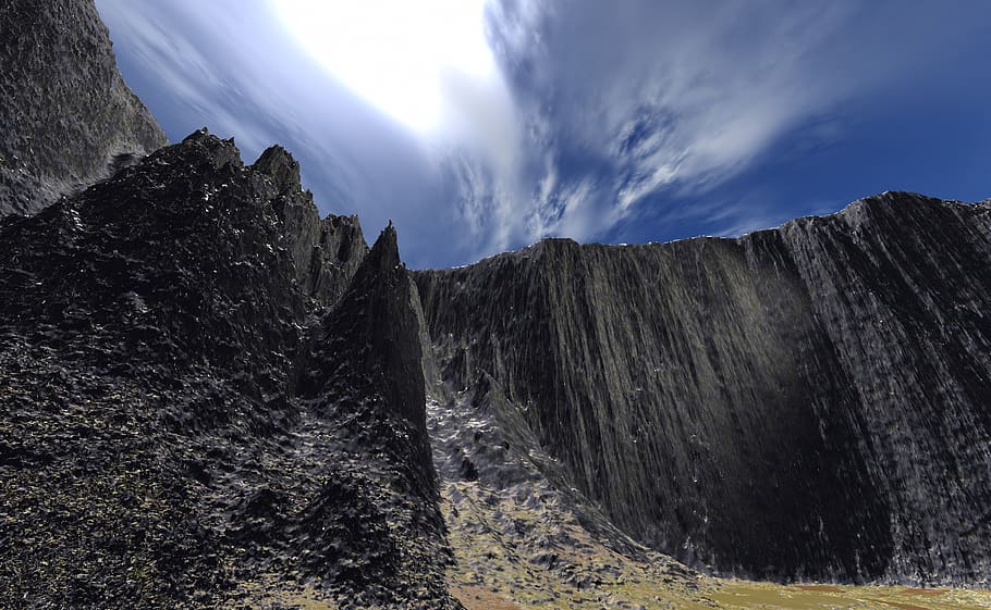 wall, mountain, climbing, rock, stone, steep, high, nature HD wallpaper
