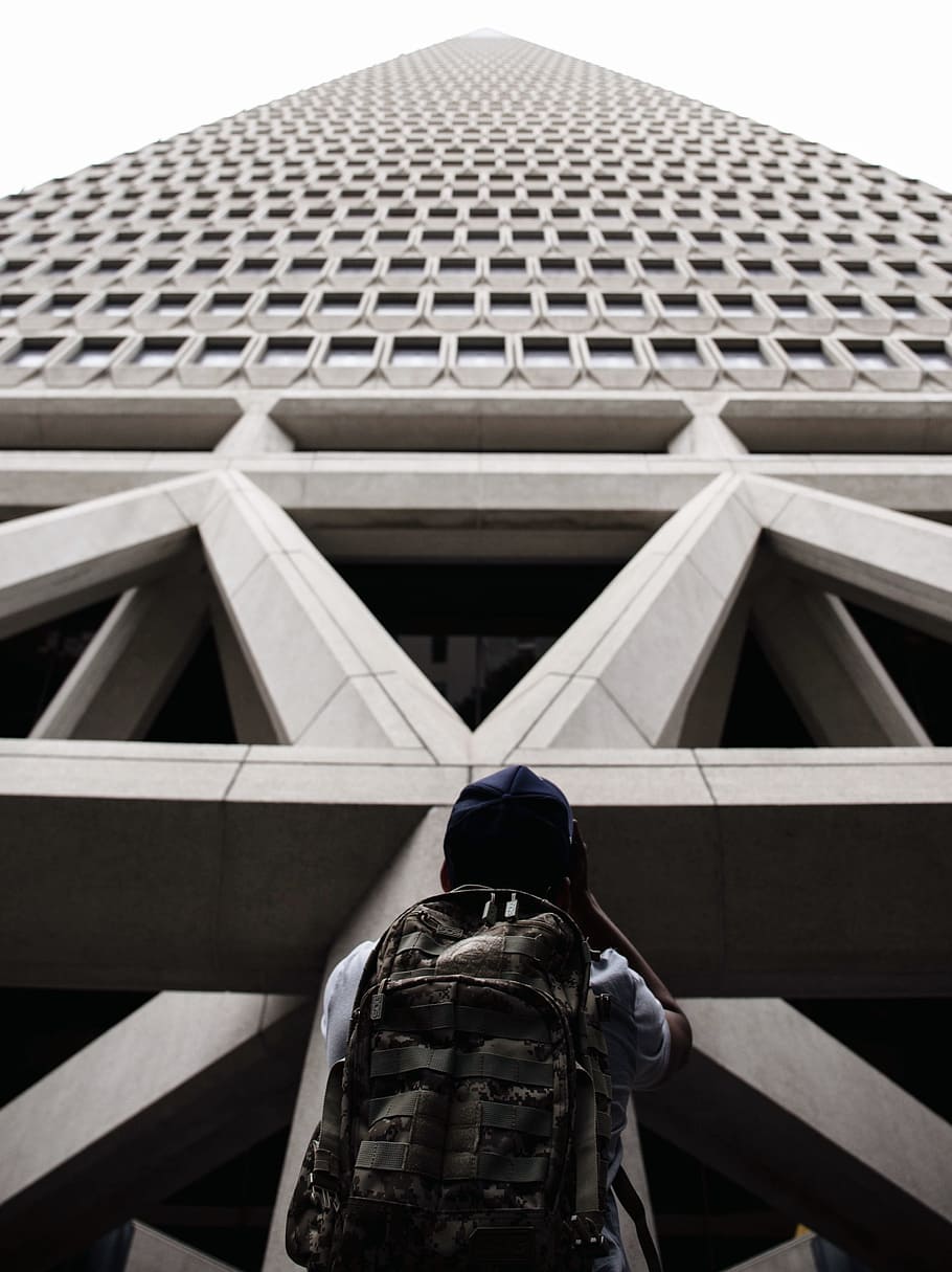 architecture, building, infrastructure, skyscraper, tower, people HD wallpaper