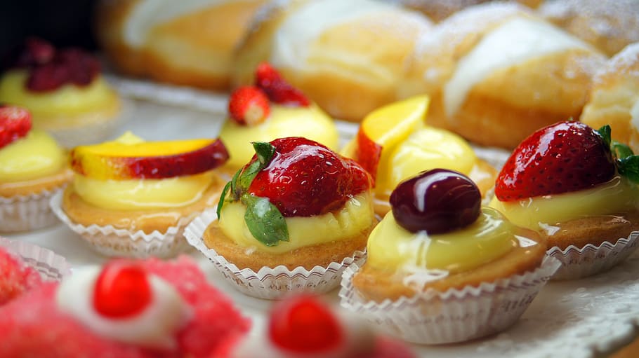 dulce, sweet, fruit, cake, pastry, sugar, italy, food and drink HD wallpaper