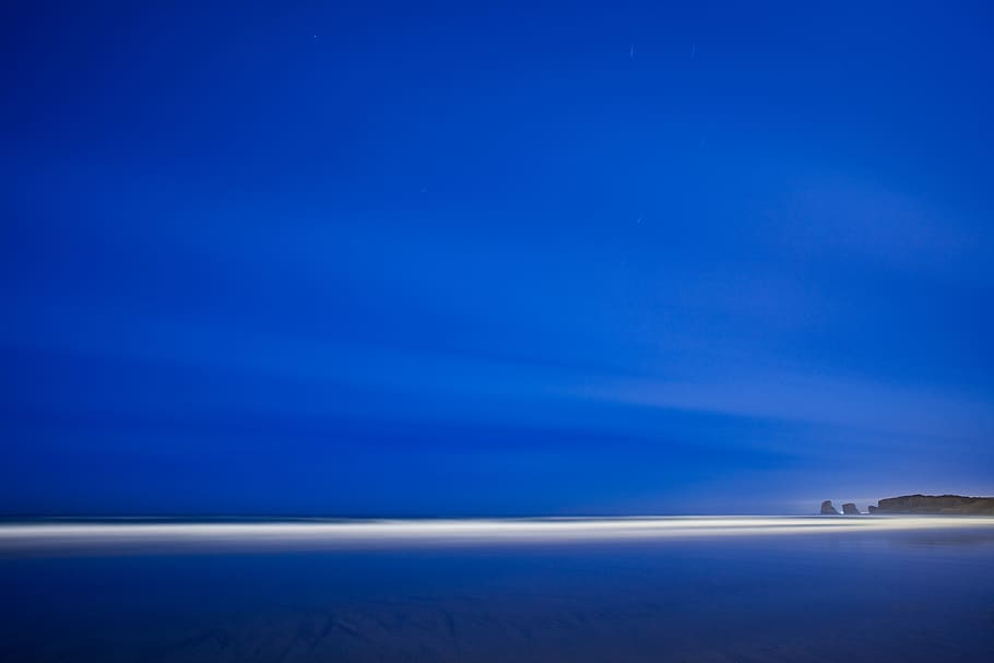 blue sky, water, sea, scenics - nature, beauty in nature, horizon HD wallpaper