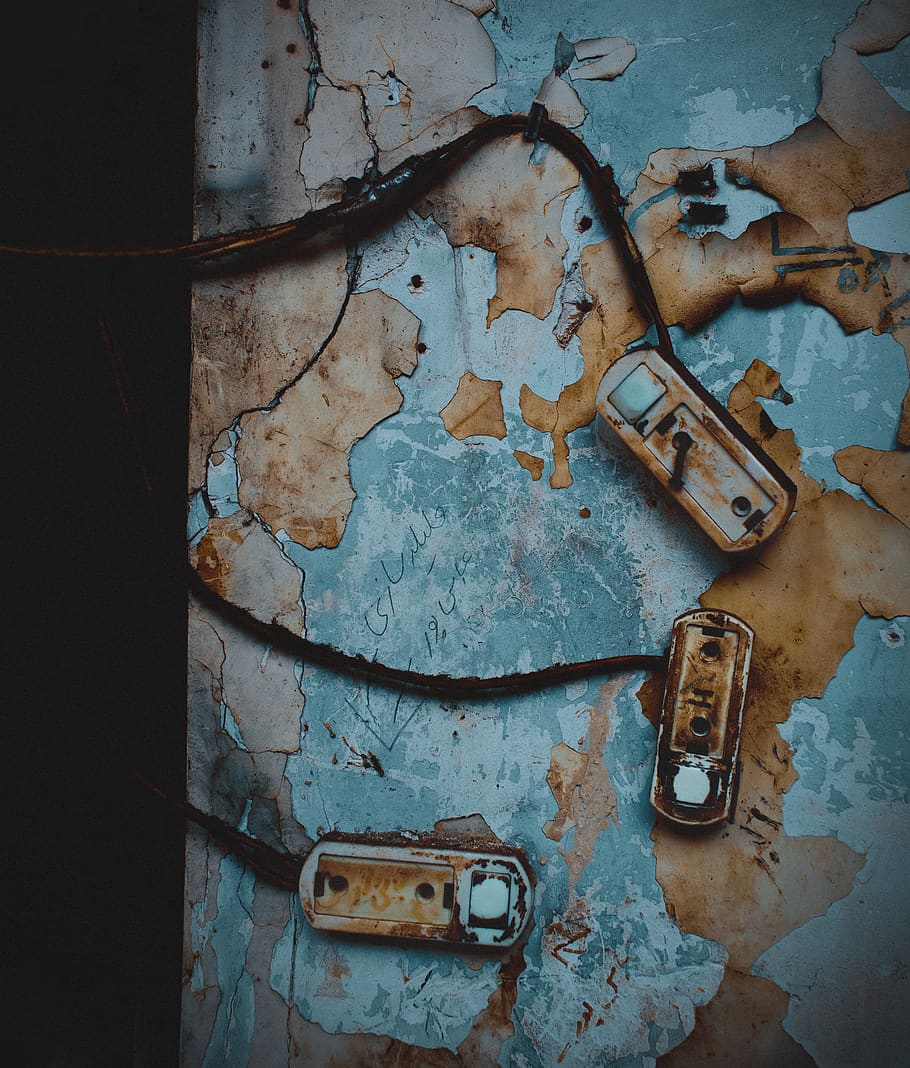 rust, painting, art, lock, person, human, machine, bracket HD wallpaper