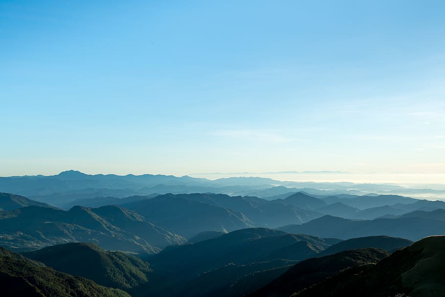 green hills, mountain range, nature, outdoors, landscape, peak HD wallpaper
