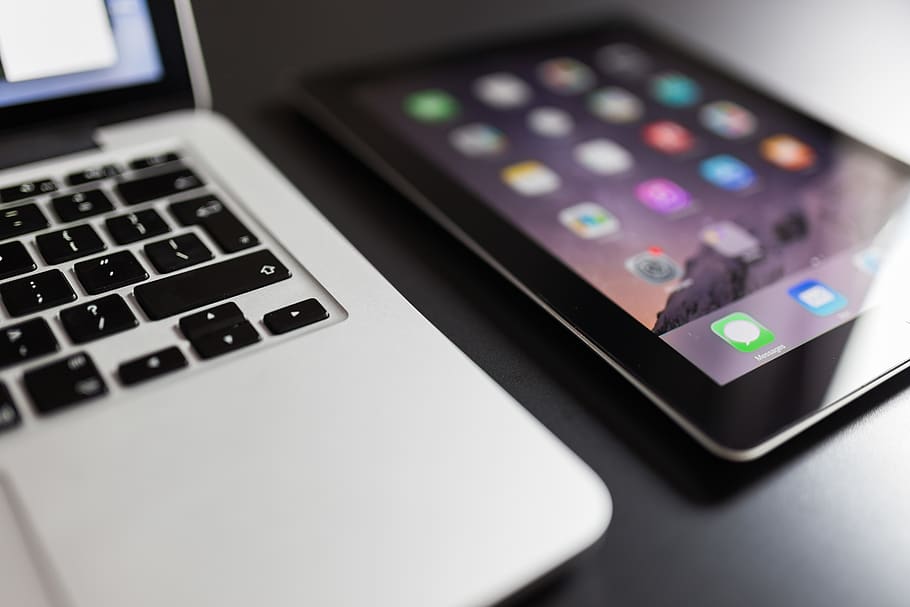 macbook, laptop, computer, ipad, tablet, technology, devices HD wallpaper