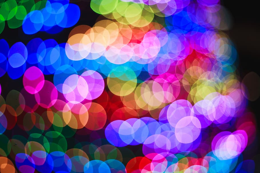 bokeh photography, defocused, illuminated, multi colored, circle HD wallpaper